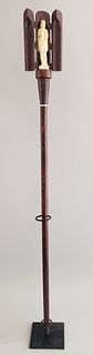 19th Century Rosewood Encased Figural Walking Stick