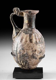 Roman Sidonian Aubergine Glass Flask