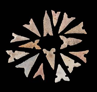 15 Mississippian / Caddo Stone Projectile Points