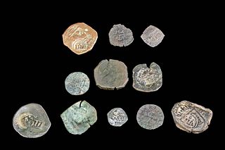 11 Medieval, Renaissance Europe, Crusader Copper Coins