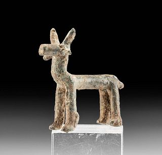 Miniature Luristan Leaded Bronze Deer