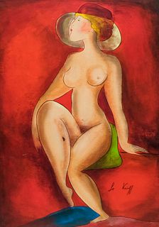 Linda Le Kinff, Seated Female Nude
