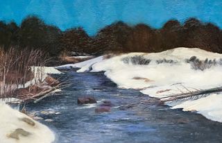 Colorado Landscape, "Geneva Creek in Winter"