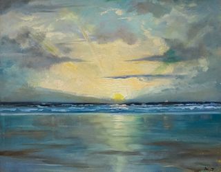Oil on Canvas, Breaking Dawn