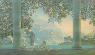 Maxfield Parrish, "Daybreak" House of Art Litho