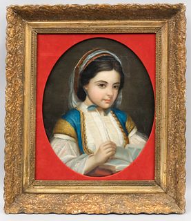European School, 19th Century Portrait of a Girl