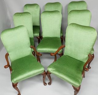 Set of 8 Baker Queen Anne Chairs