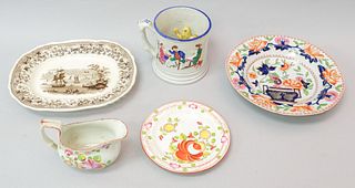 Lot of 5 English Antique Ceramic Articles