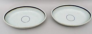 Pair of Chinese Export Oval Serving Bowls