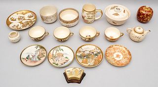 Large Group of Japanese Satsuma Porcelain