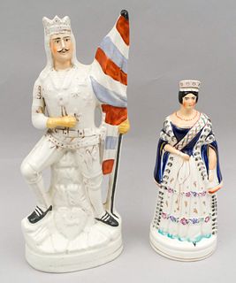Staffordshire Figures of King Richard & Queen