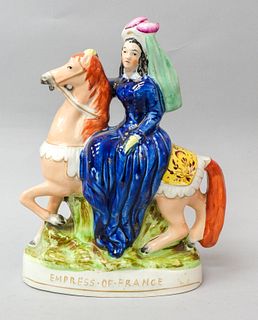 Staffordshire Equestrian Figure Empress of France