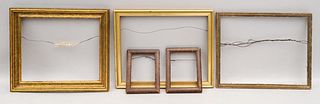 Lot of 5 Frames including a pair of small frames