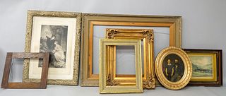 Lot of Seven Frames of Various Ages and Styles