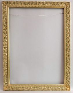 Large Custom Silver Gilt Frame