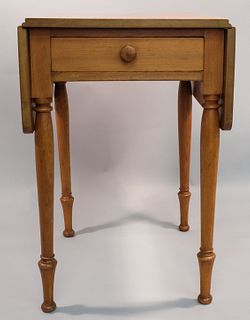 One Drawer Sheraton Maple or Butternut Side Table