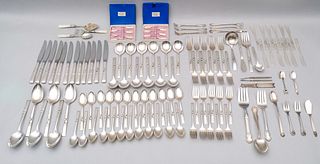 Large Group of Silverplate Flatware