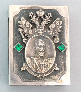 Imperial Russian 84 Zolotnik Silver Matchbox