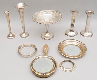 Group of Weighted Sterling Silver Table Articles
