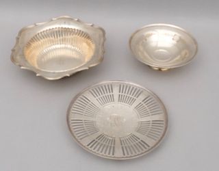 Three Sterling Silver Serving Dishes