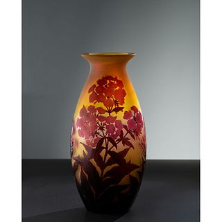 Émile Gallé, Red Phlox Vase