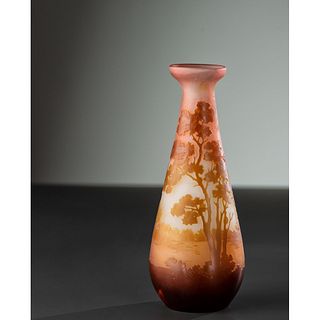 Émile Gallé, Scenic Teardrop Vase