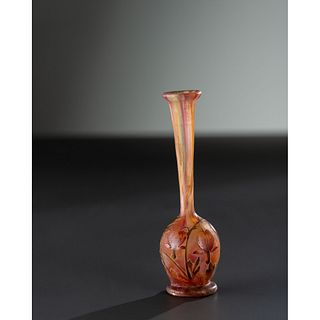 Daum, Solifleur with Bleeding Hearts Vase
