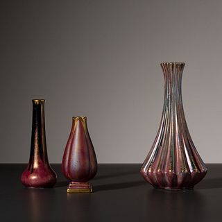 Josef Ekberg for Gustavsberg, Three Vases