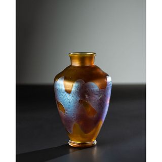 Loetz, Platinum Decorated Vase