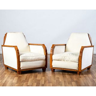 A Pair of Art Deco Club Chairs