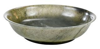 Chinese Green Hardstone Bowl
