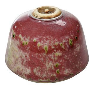 Chinese Peachbloom Porcelain Waterpot, Taibo Zun
