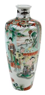 Famille Verte Chinese Porcelain Vase