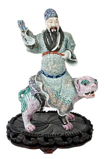Chinese Porcelain Fuxing Figural Group