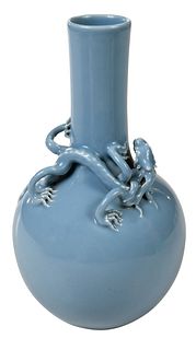 Claire de Lune Chinese Vase With Chilong