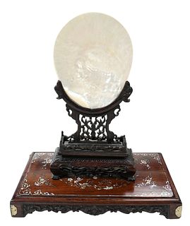 Abalone Shell on Fitted Carved Stand
