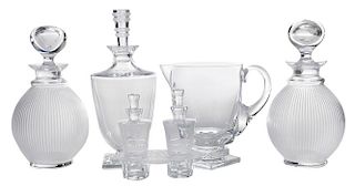 Five Pieces Lalique Glass
