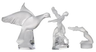Three Lalique Glass Figures