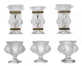 Six Pieces Lalique Glass with a