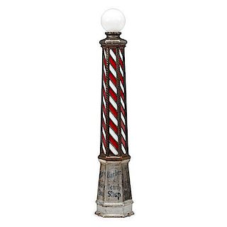 Art Glass Barber Pole 