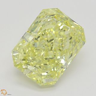 3.17 ct, Natural Fancy Intense Yellow Even Color, SI1, Radiant cut Diamond (GIA Graded), Appraised Value: $116,000 