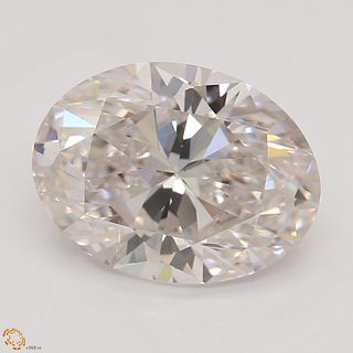 1.60 ct, Natural Very Light Pink Color, VS2, Oval cut Diamond (GIA Graded), Appraised Value: $86,300 