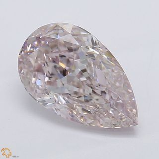 1.02 ct, Natural Fancy Brownish Purple Pink Even Color, SI1, Pear cut Diamond (GIA Graded), Appraised Value: $96,800 