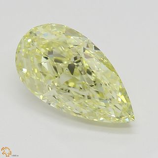 1.51 ct, Natural Fancy Yellow Even Color, VVS1, Pear cut Diamond (GIA Graded), Appraised Value: $25,900 