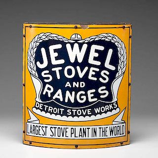Jewel Stoves Tin Advertising Sign 