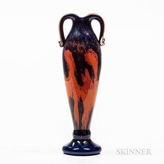 Handled Vase Attributed to Charles Schneider