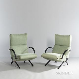 Two Osvaldo Borsani for Tecno P40 Lounge Chairs