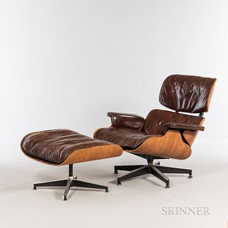 Ray (1912-1988) and Charles Eames (1907-1978) for Herman Miller Lounge Chair and Ottoman