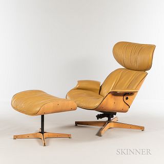 George Mulhauser (American, 1922-2002) for Plycraft Mr. Chair and Ottoman