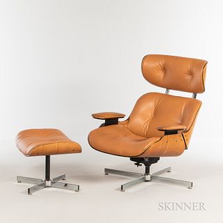 George Mulhauser (American, 1922-2002) for Plycraft Lounge Chair and Ottoman